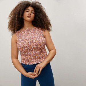 Everlane NWT // The Smock Tank Brown Floral